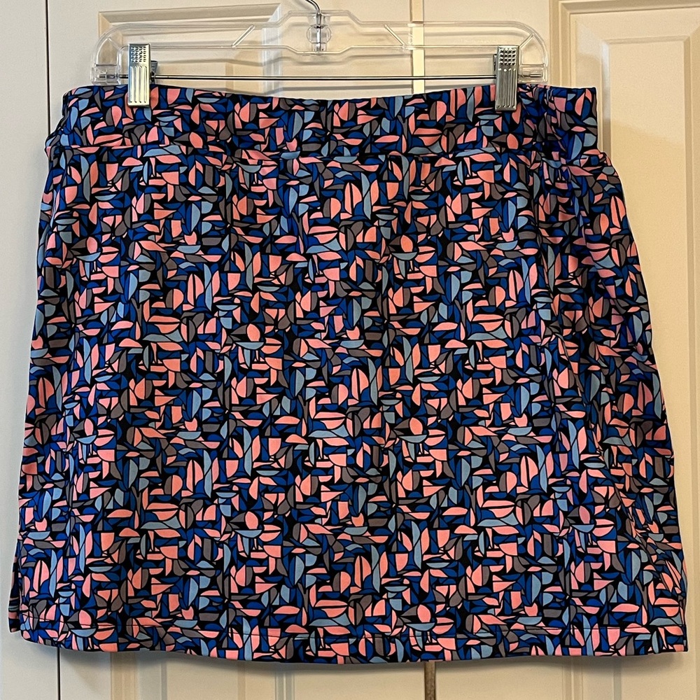 Be Inspired Multicolored Workout Skirt with Shorts Size XL